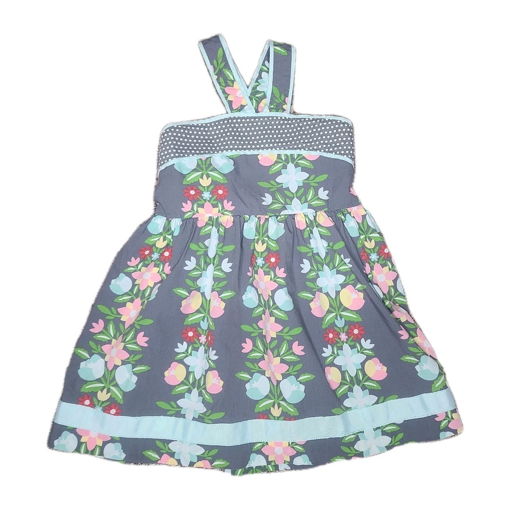 Matilda Jane Hello Lovely Saturday Afternoon Grey Floral Sleeveless Swing Top 8